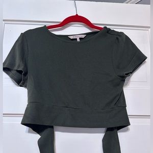 BCBGeneration cropped green top